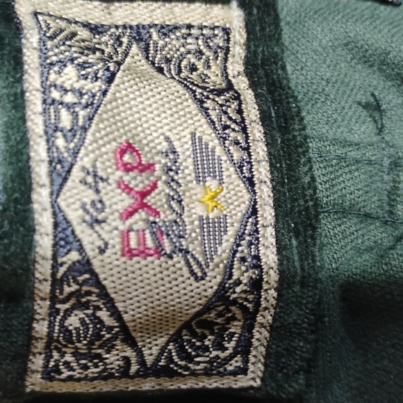 Express Forest Green Velvet Jeans Definitely Y2K - Picture 13 of 16